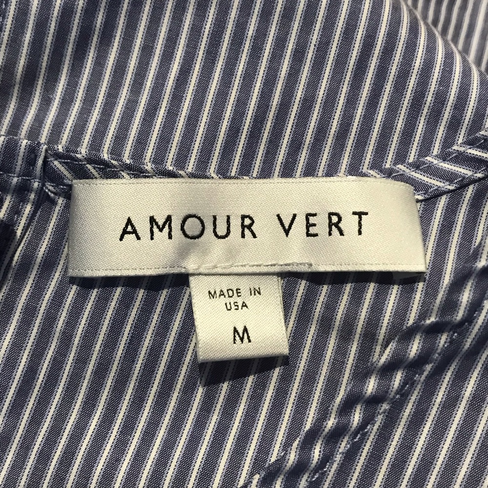 Amour Vert medium striped sleeveless blouse - Picture 3 of 5